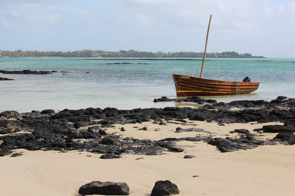 boat, beach, wooden boat