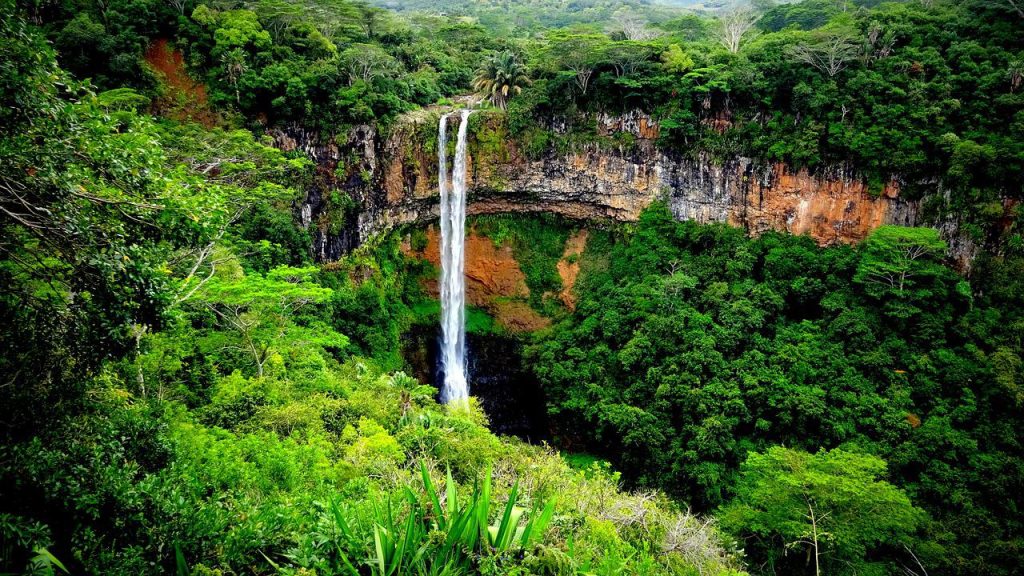 waterfall, mauritius, chamarel