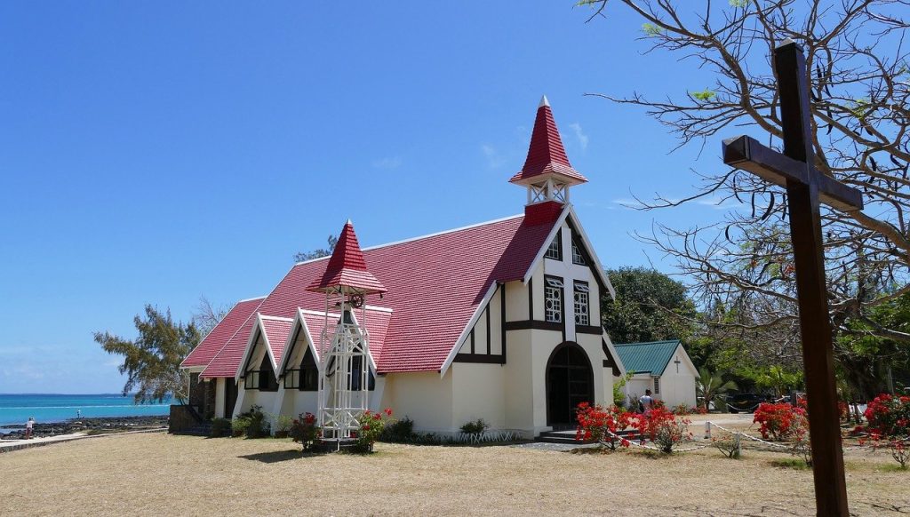 cap malheureux, mauritius, church