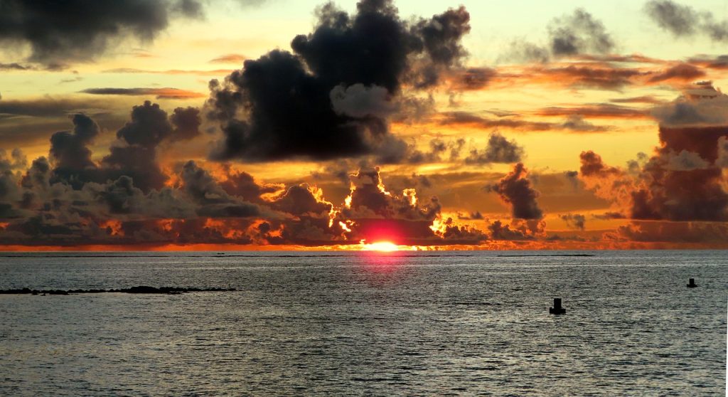 sea, travel, sunset