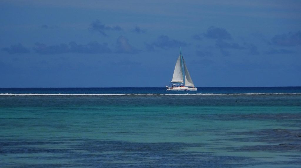 sailboat, mauritius, vacations