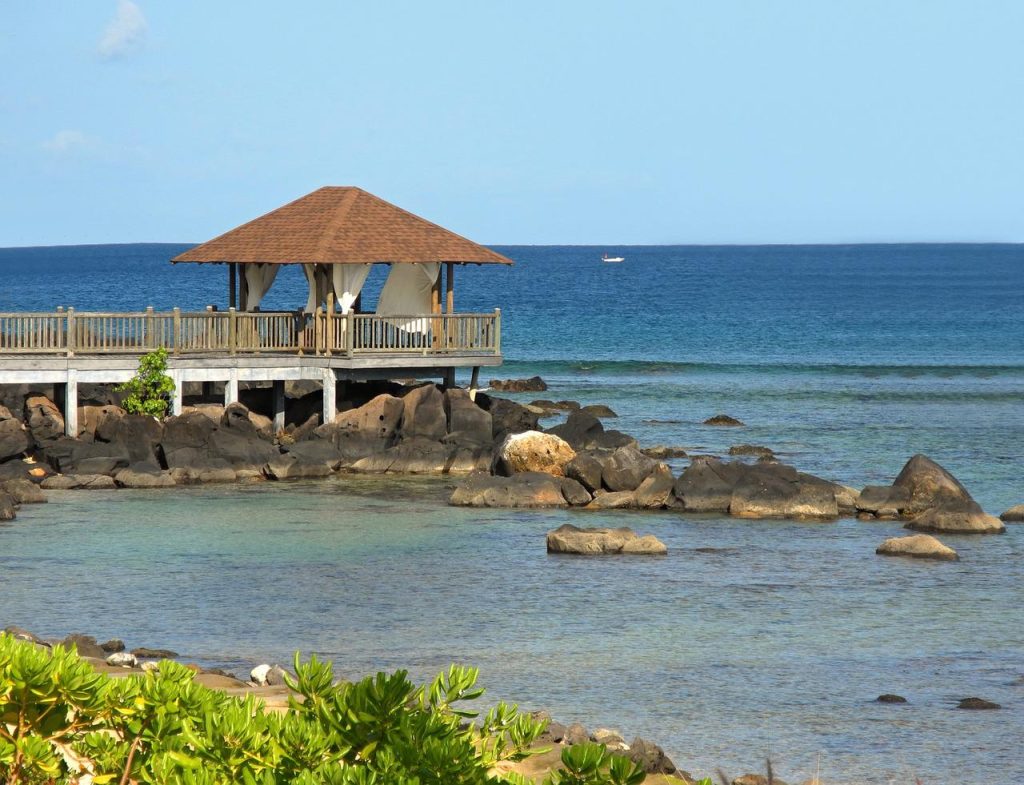 mauritius, pier, ocean